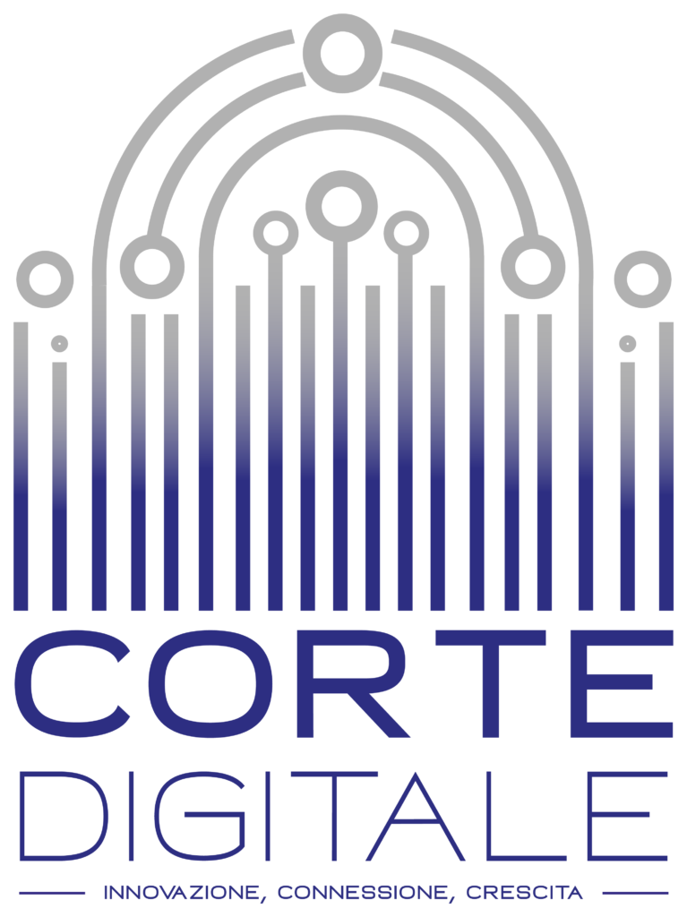 Logo Corte Digitale: innovazione, connessione, crescita